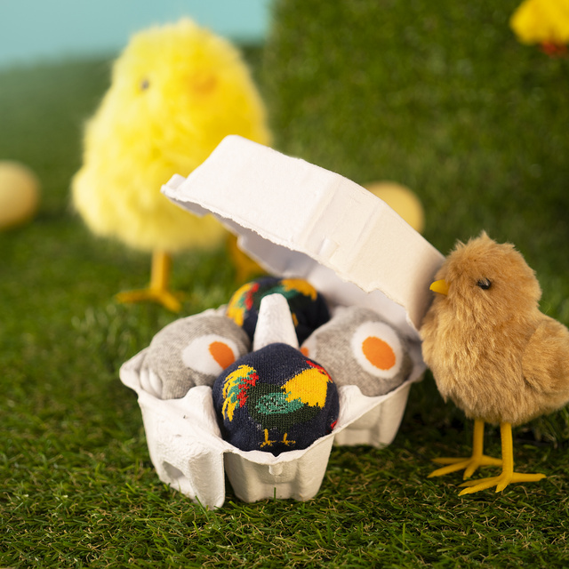 2x Pieds d'homme de Pâques SOXO colorés pour lui