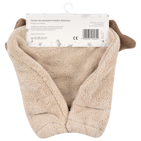 Baignoire enfant turban MOMO WAY chien | serviette 