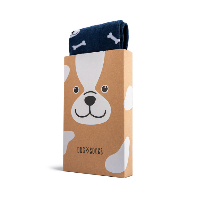 Chaussettes pour femmes | SOXO pour hommes | Chien dans une boîte | idée cadeau idéale | Unisexe