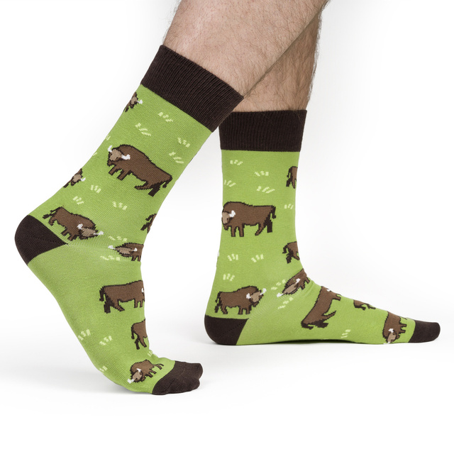 Lot de 4x chaussettes homme SOXO GOOD STUFF dans une boîte en carton | pizza | set cadeau parfait