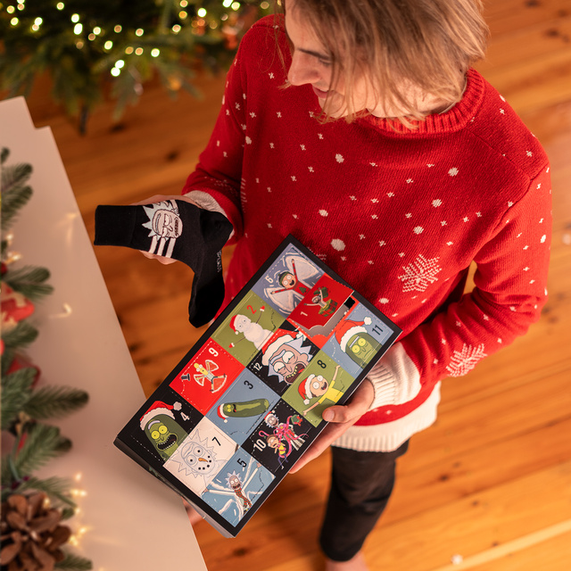 Calendrier de l’Avent avec Chaussettes Rick and Morty 6-Pack