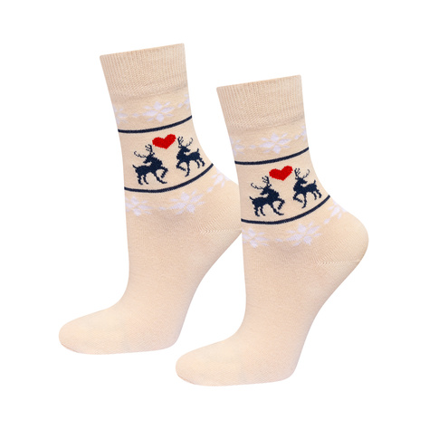 Chaussettes Femme SOXO Motifs de Noël en emballage - 3 paires