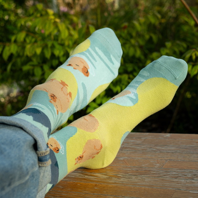 Chaussettes capybara SOXO pour hommes dans le bain - 2 