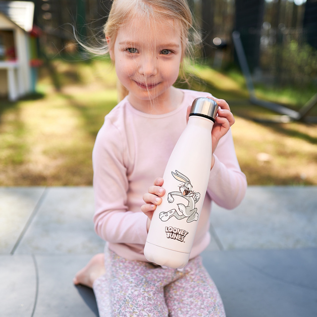 Bouteille thermique  500mL Rose | durable et pratique | Warner Bros | Bugs Bunny