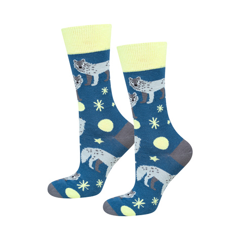 Chaussettes colorées pour hommes SOXO wolf