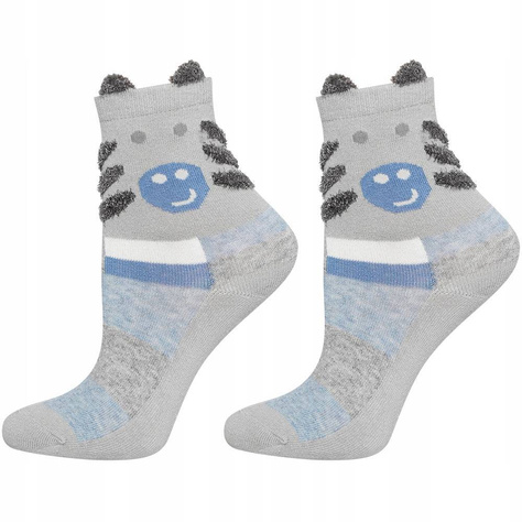 Chaussettes grises à oreilles SOXO pour enfants 