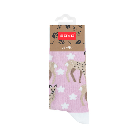 Chaussettes pour femmes SOXO cerf