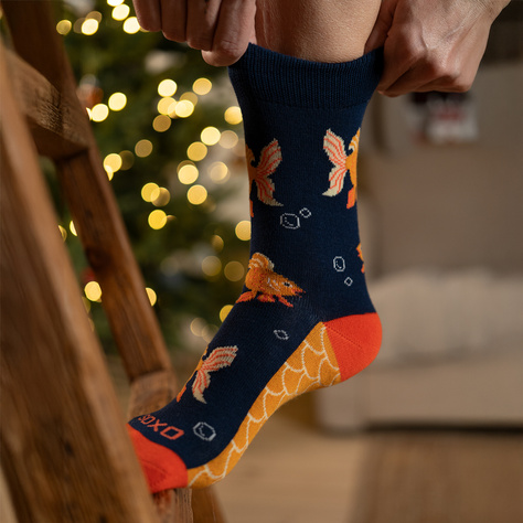 Chaussettes à poisson doré SOXO pour femmes  