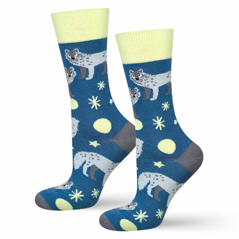 Chaussettes colorées pour hommes SOXO wolf