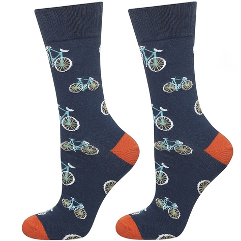 Lot de 2x SOXO GOOD STUFF chaussettes colorées pour hommes cadeau amusant Pizza Bike