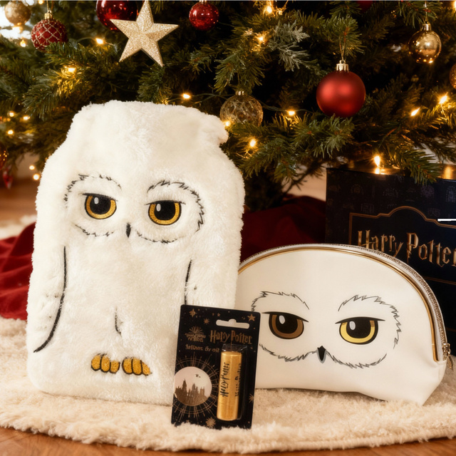 Coffret Harry Potter Bouillotte 1,8 L + Trousse de toilette + Baume à lèvres