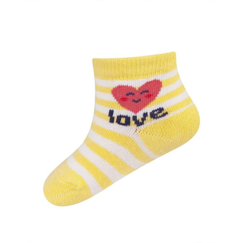 Lot de 6x chaussettes bébé SOXO blanches avec lettrage ABS