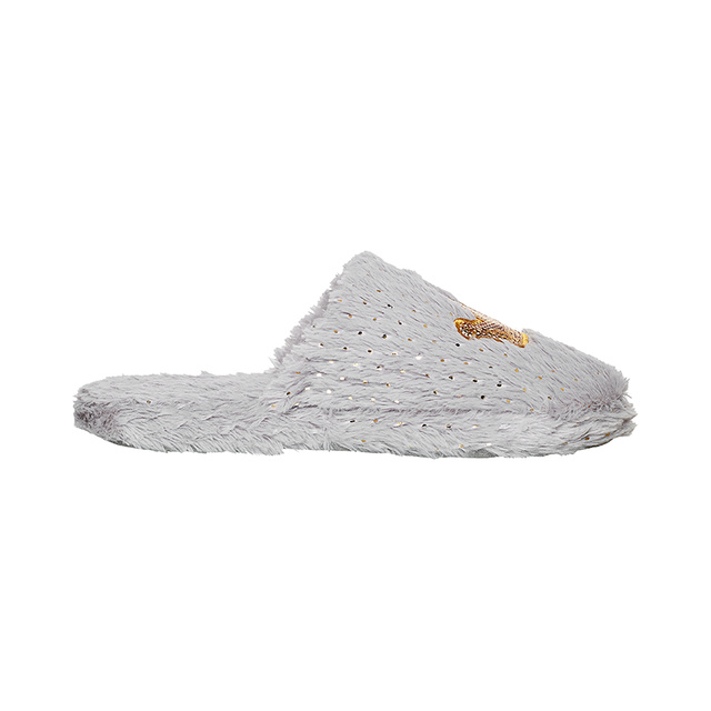 Pantoufles grises SOXO pour femmes avec semelle dure TPR | couronne