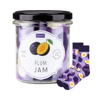 Chaussettes pour femmes SOXO GOOD STUFF plum jam un pot