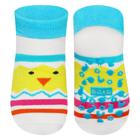 Chaussettes bébé antidérapantes SOXO chicken