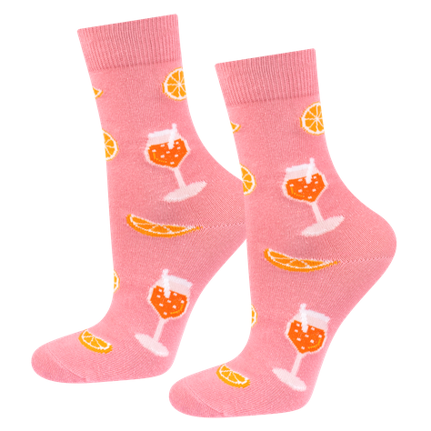 Lot de 3x chaussettes SOXO | Apéritif pour femmes dans un tube cadeau 