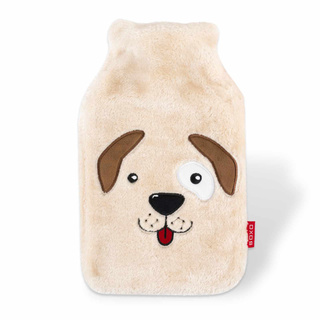 GRANDE bouillotte 1,8l chauffante SOXO dans une housse peluche - Idée cadeau chien