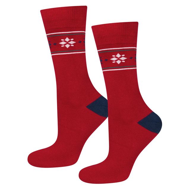 Set 3x chaussettes colorées pour hommes SOXO GOOD STUFF joyeux Noël cadeau chaussettes en coton