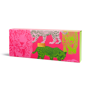 Chaussettes pour femmes SOXO Leopard roses en emballage