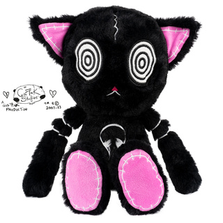 Gus Fink, chat noir mascotte HypnoCat Plushie Pal