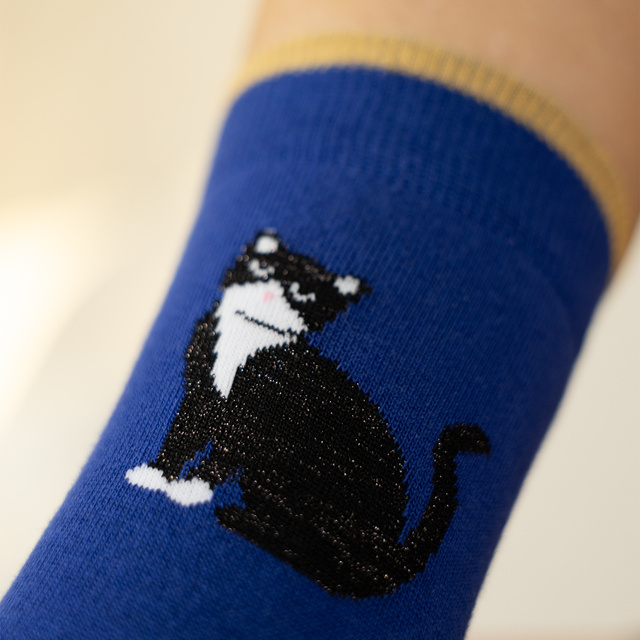 Chaussettes pour femmes SOXO chats en emballage - 3 paires
