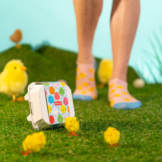 2x SOXO Footies Femme Pâques