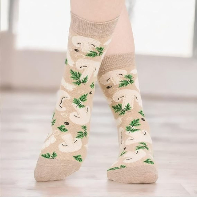 Chaussettes pour hommes | Soupe aux champignons SOXO GOOD STUFF pour femmes en boîte, joyeuse, colorée comme cadeau pour lui | pour elle unisexe