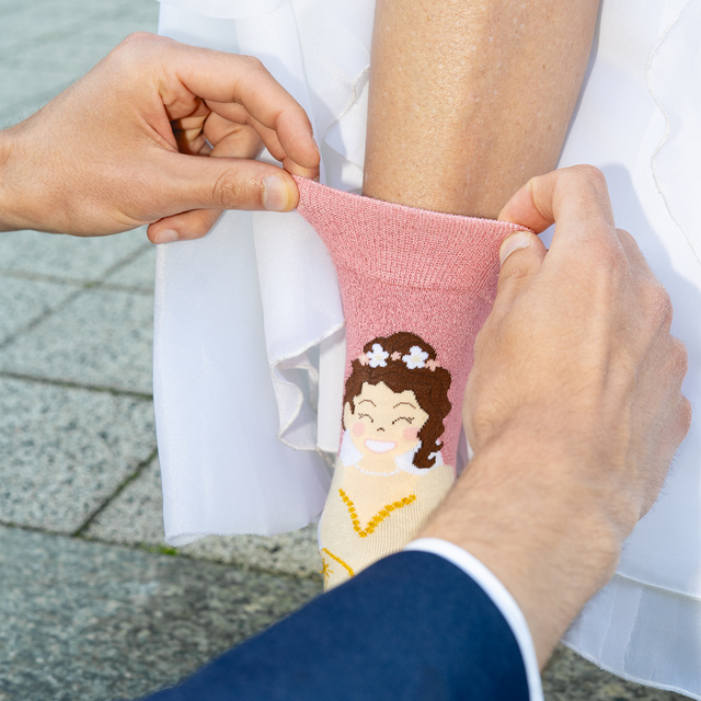 Chaussettes femme et homme SOXO mari et femme en coffret – 2 paires