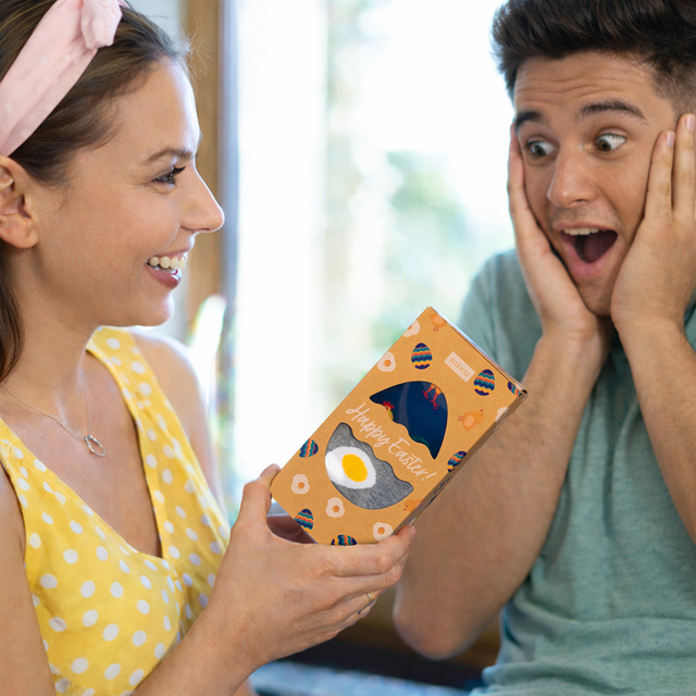 Paquet de chaussettes homme SOXO avec œuf et coq - 2 paires