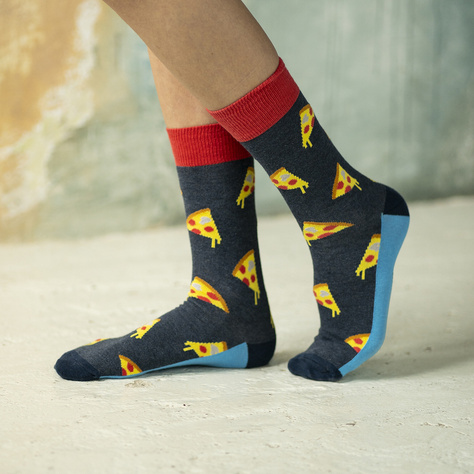 Chaussettes colorées homme SOXO GOOD STUFF chaussettes pizza | pour lui