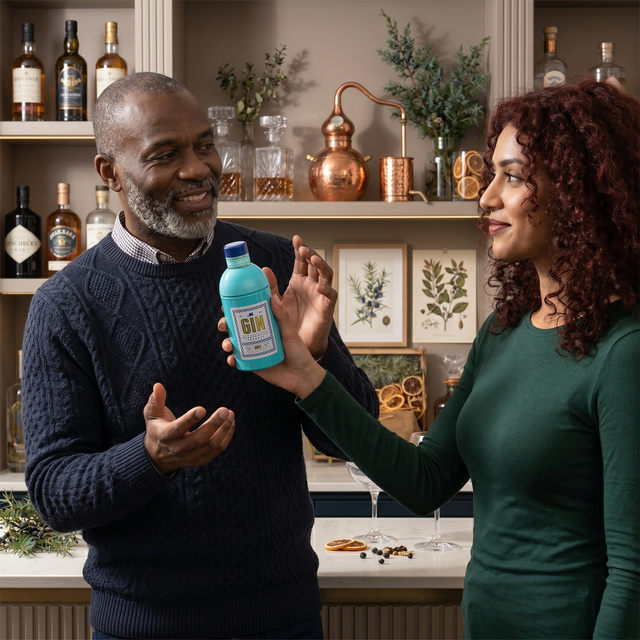 Chaussettes colorées pour hommes SOXO Gin in a bottle