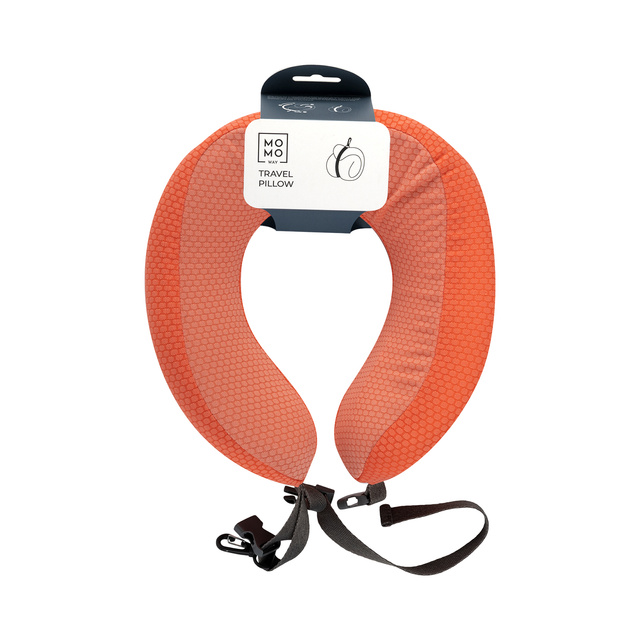 Oreiller de voyage corail MOMO WAY | corail | oreiller de cou | idéal pour les cadeaux