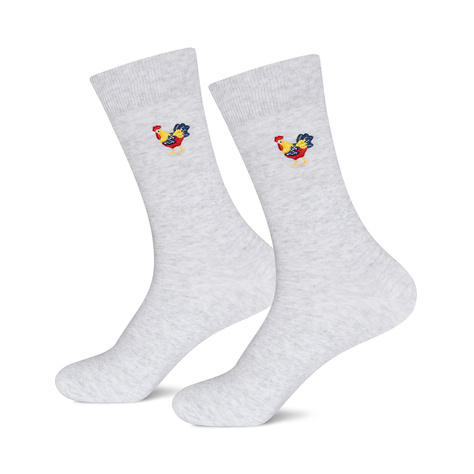 Chaussettes Colorées pour Hommes SOXO Œufs de la Campagne - 3 Paires