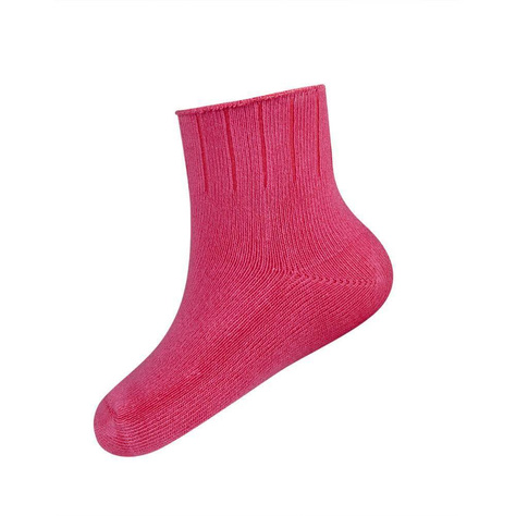 Chaussettes bébé rose foncé dos nu DR SOXO avec modèle 