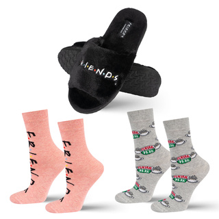 Chaussons SOXO pour femmes et chaussettes pour femmes série Friends