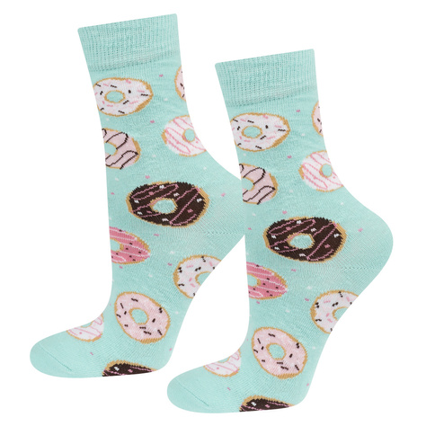 Chaussettes Soxo Donut pour femmes dans une boîte | Parfait pour un cadeau | Drôle et joyeux 