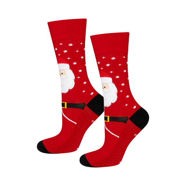 Chaussettes festives avec motif du Père Noël