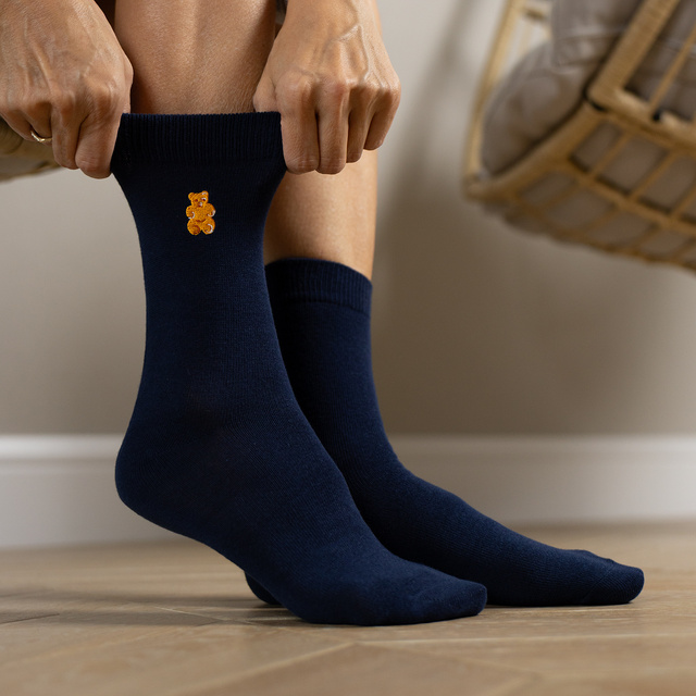 Lot de 2x chaussettes Soxo pour hommes, de type "jellies"