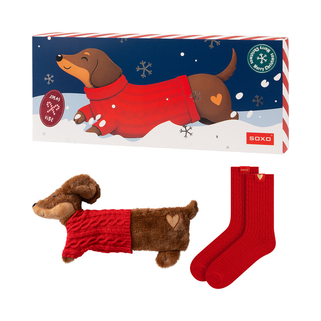 Bouillotte avec Housse Teckel 1 L + Chaussettes