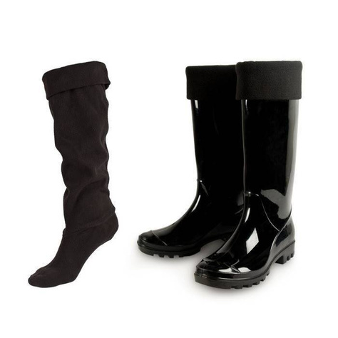 Chaussettes SOXO noires pour femmes pour les bottes de pluie 