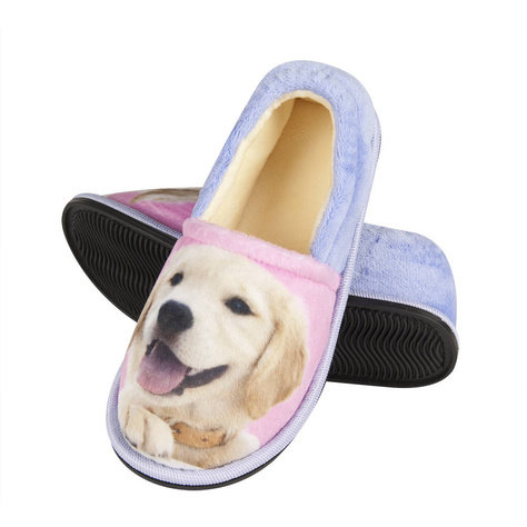 Chaussons colorés pour enfants SOXO avec une image de chien 