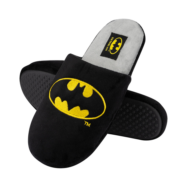 Lot de 1x chaussettes colorées SOXO Batman pour homme et 1x pantoufles Batman pour homme 