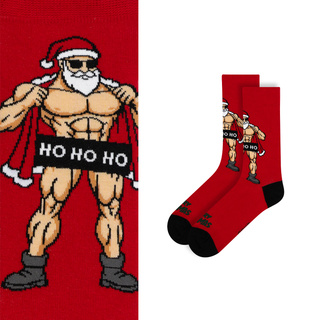 Chaussettes Père Noël Bodybuilder Coquin