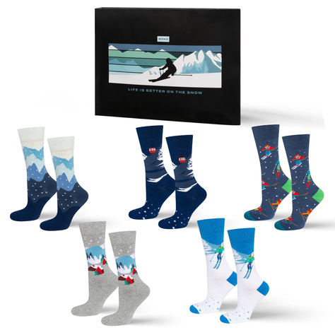 Chaussettes homme et femme Soxo pour le ski – 5 paires