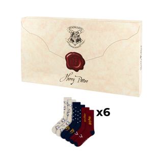Coffret cadeau avec Chaussettes Harry Potter 6-Pack
