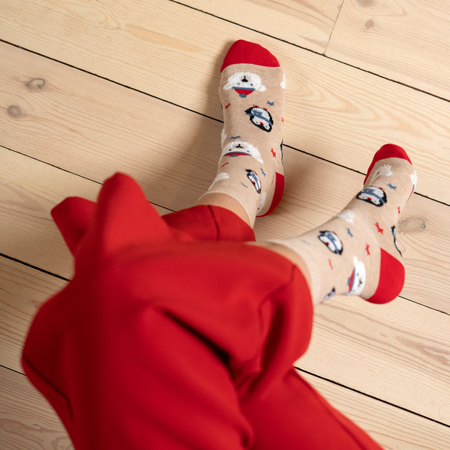 Chaussettes de Noël pour hommes et femmes SOXO en boîte