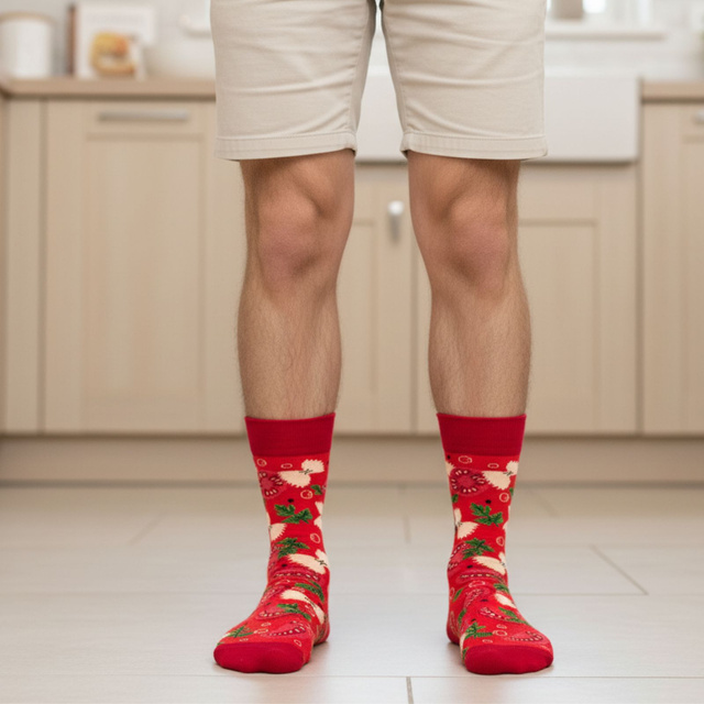 Chaussettes pour hommes | Soupe aux tomates SOXO GOOD STUFF pour femmes en boîte, colorée comme cadeau pour lui | pour elle unisexe