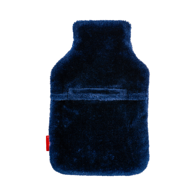 Bouillotte SOXO chaton avec coeur, bleu marine, 1,8 L