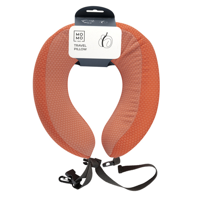 Oreiller de voyage corail MOMO WAY | corail | oreiller de cou | idéal pour les cadeaux