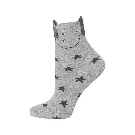 Chaussettes grises à oreilles pour enfants SOXO